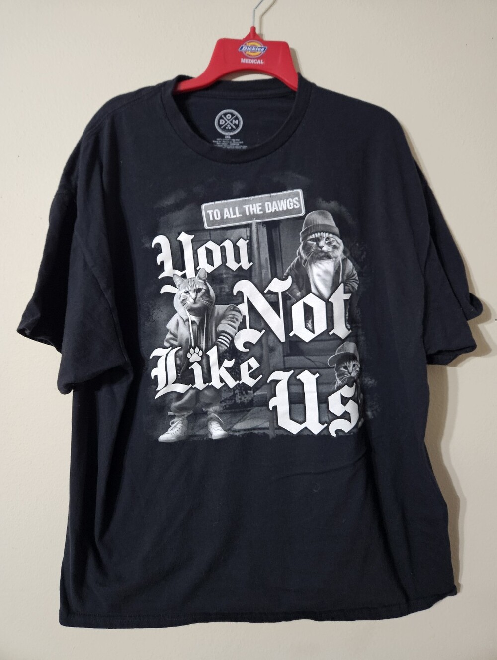 DOM Gangsta Cat Tshirt 2XL